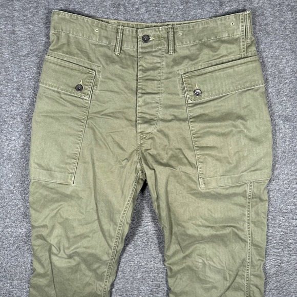 Ralph Lauren Double RL Other - RRL Ralph Lauren Pants Men 33x32 Green Military Paratroop Field Cargo P44 Monkey